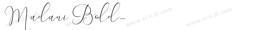 Madani Bold字体转换